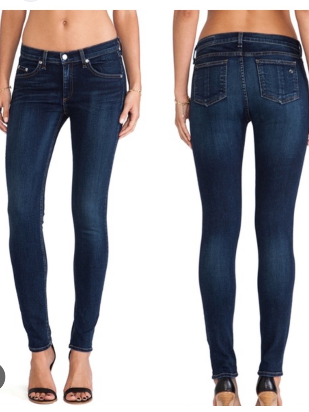 Rag and bone size 27 mid rise phoenicia Dark Wash Jeans